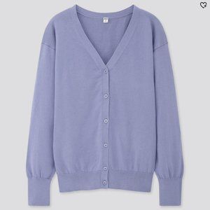 NWT Uniqlo Supima Cotton V Neck Cardigan